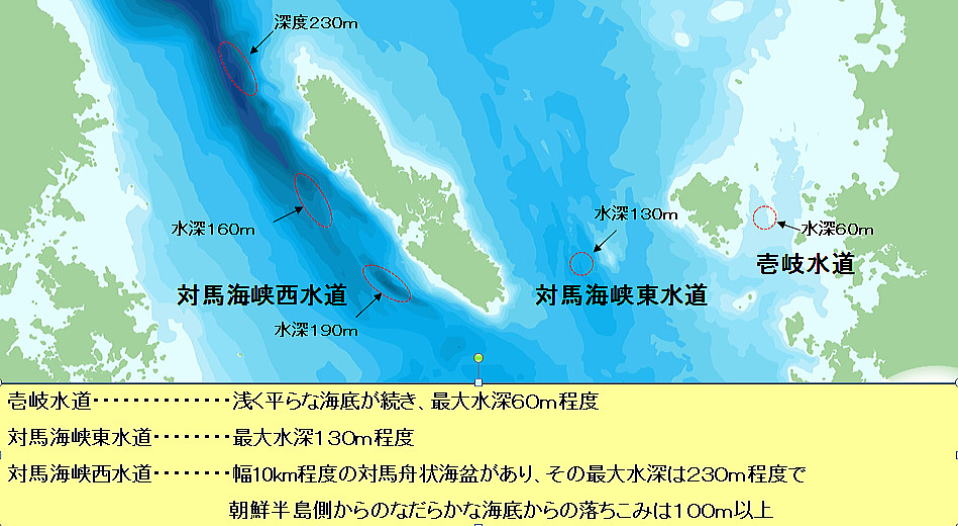 対馬海峡の海底地形